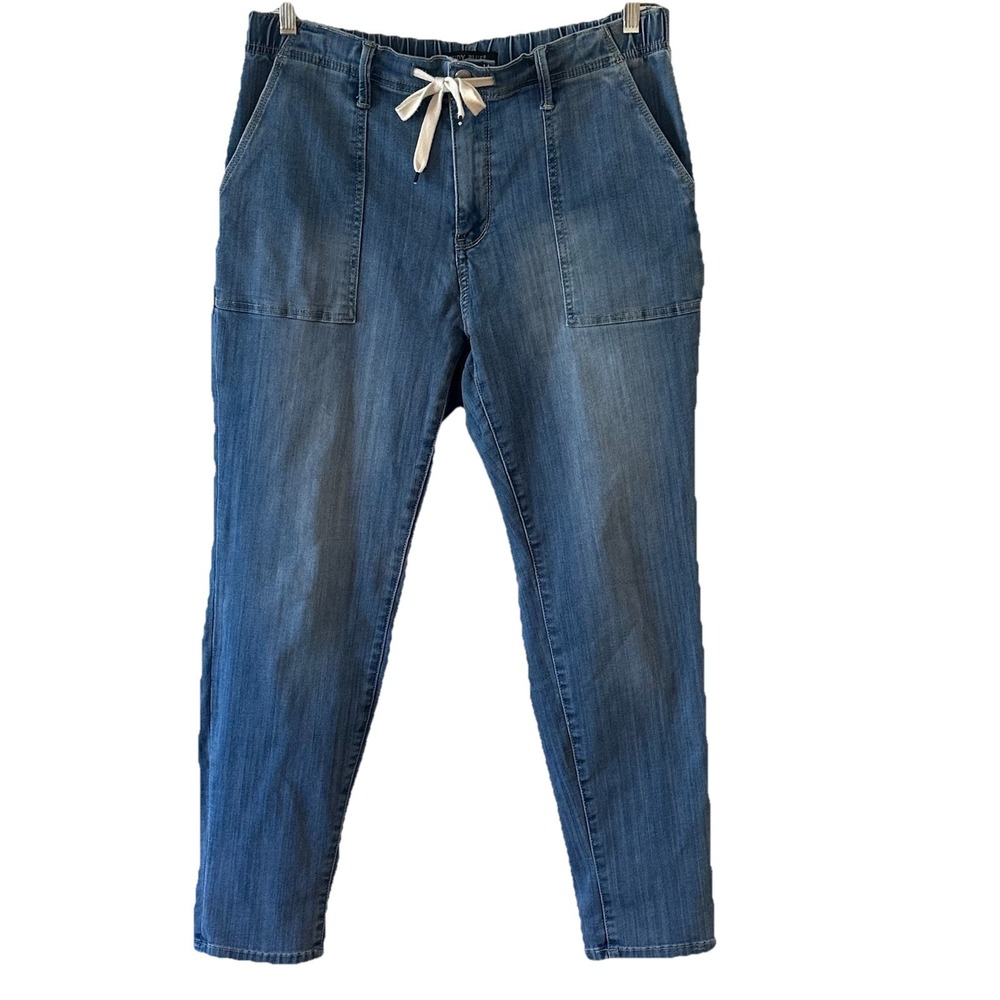 Judy Blue Juniors High Waist Drawstring Jogger Straight Leg Jeans Size 15 30